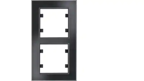 ⁨Lumina passion Frame 2-fold vertical glass black WL9121⁩ at Wasserman.eu