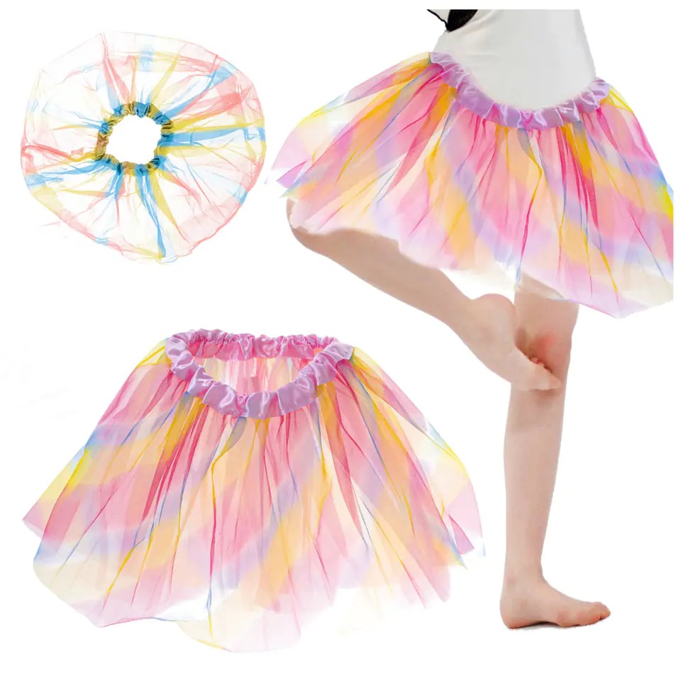Tutu Tüll Rock, Regenbogen Kostüm im Wasserman.eu