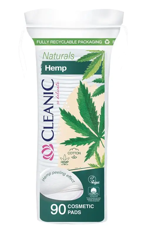 ⁨Cleanic Płatki higieniczne Naturals Hemp 1op.-90szt⁩ w sklepie Wasserman.eu