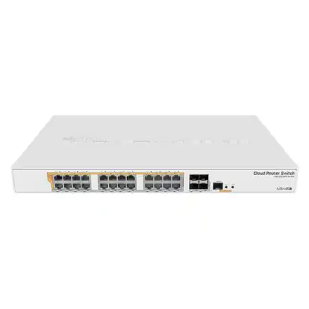 ⁨MikroTik | CRS328-24P-4S+RM Gigabit Ethernet POE/POE+ router/switch | 12 month(s) | PoE/Poe+ ports quantity 24 | Power supply ty⁩ w sklepie Wasserman.eu