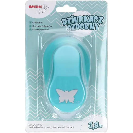 ⁨Dziurkacz ozdobny 3,8 cm MOTYL D38-07 BREWIS⁩ w sklepie Wasserman.eu