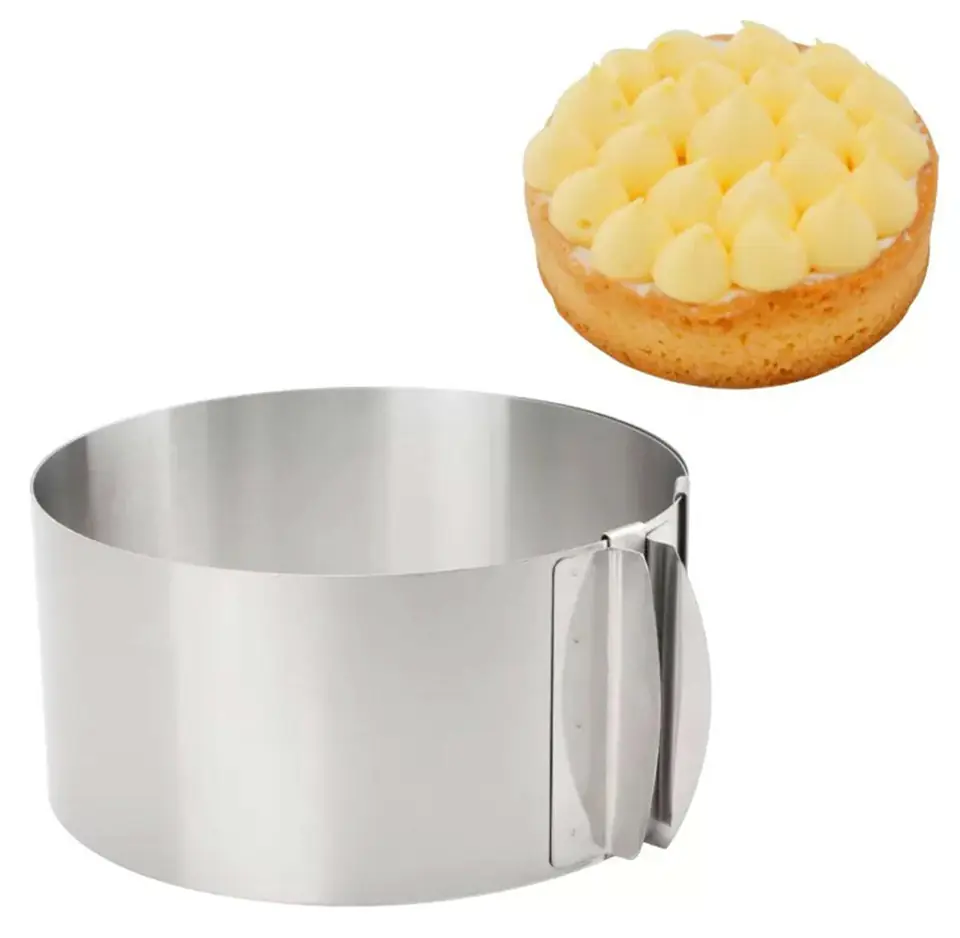 ⁨AG858A Regulowany rant do pieczenia 12cm⁩ w sklepie Wasserman.eu