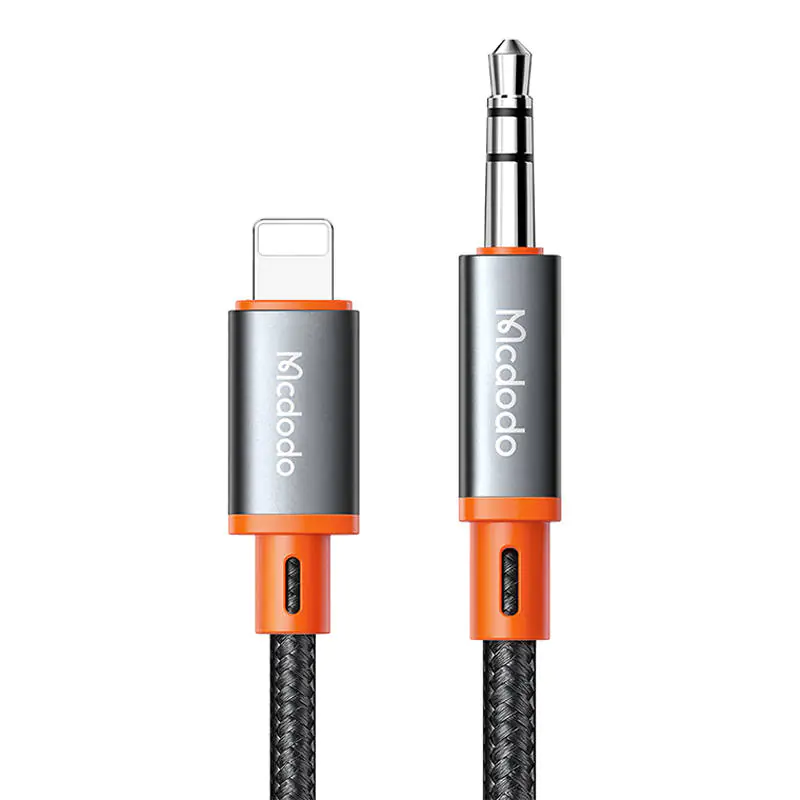 ⁨Kabel Mcdodo CA-0780 Lightning  do mini jack 3.5mm AUX, 1.2m (czarny)⁩ w sklepie Wasserman.eu