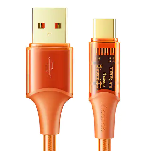 ⁨USB to USB-C cable, Mcdodo CA-2091, 6A, 1.2m (orange)⁩ at Wasserman.eu