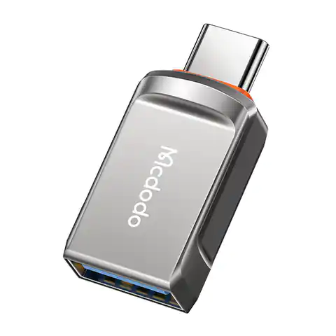 ⁨Adapter USB 3.0 do USB-C, Mcdodo OT-8730 (szary)⁩ w sklepie Wasserman.eu