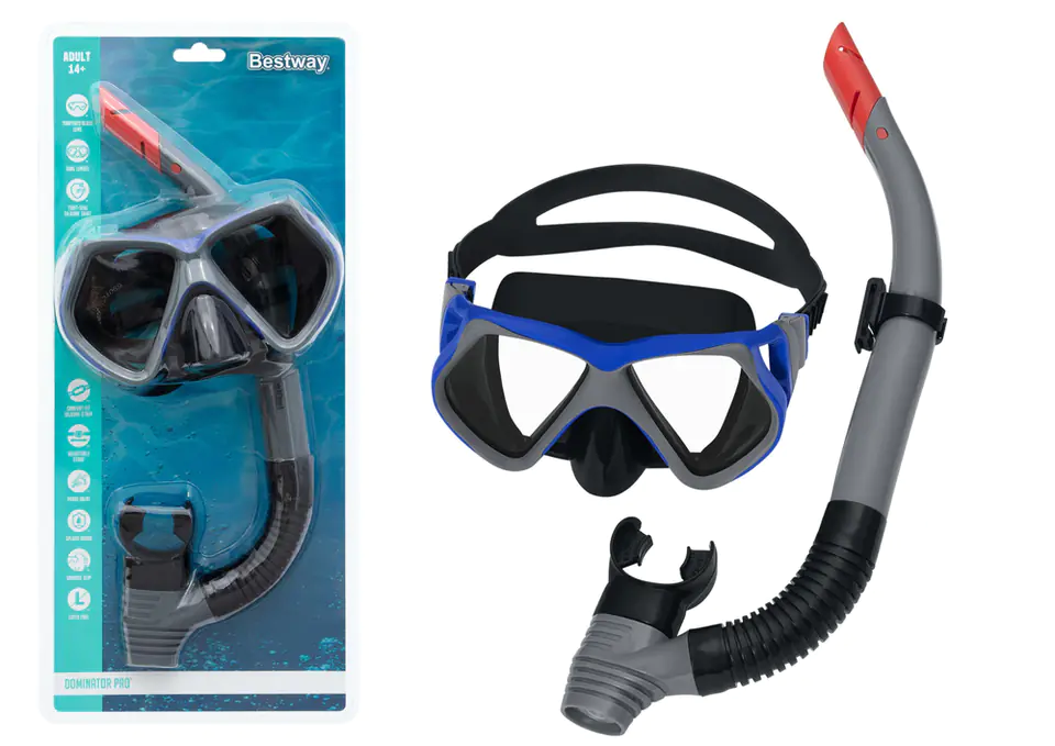 Zestaw Do Nurkowania Czarny Maska, Rurka Bestway 24069 w sklepie Wasserman.eu