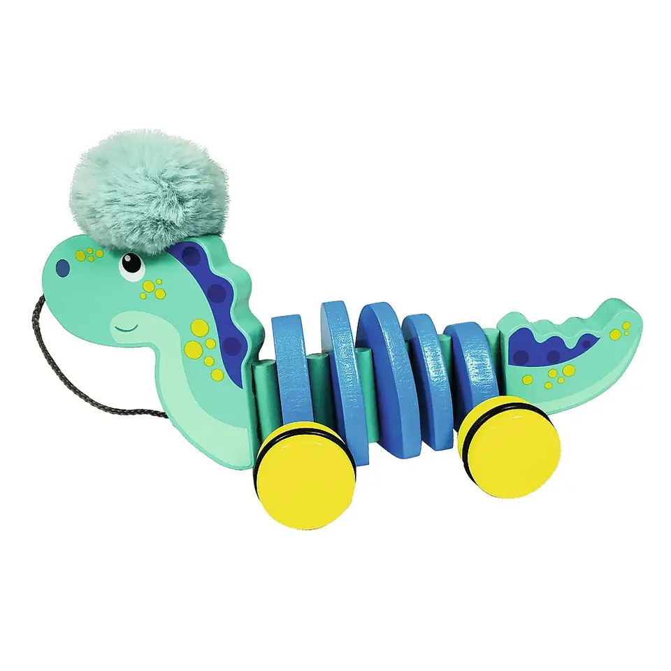Wooden toy to pull Dino Florentino at Wasserman.eu