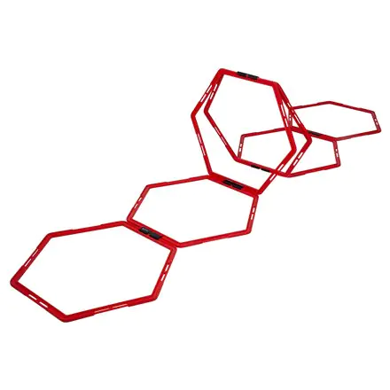 ⁨Pure2Improve | Hexagon Agility Grid | Red⁩ at Wasserman.eu