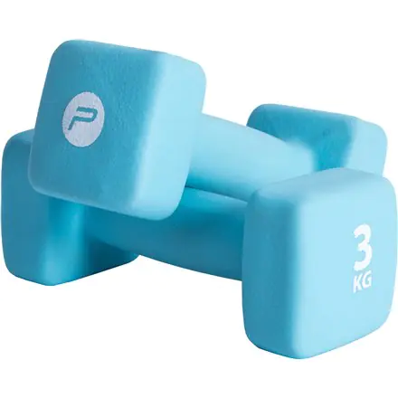 ⁨Pure2Improve P2I201410 Dumbbells, 2 pcs, 3 kg, Blue, Neoprene⁩ at Wasserman.eu