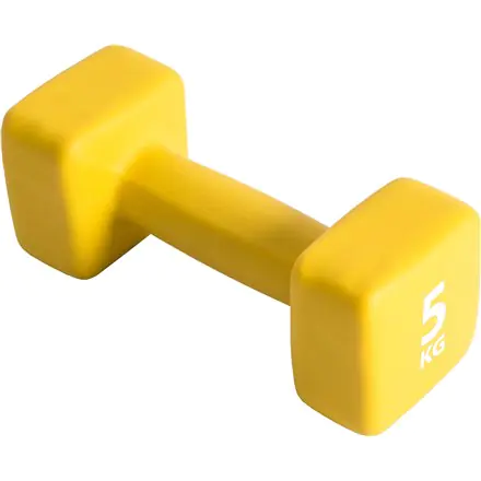 ⁨Pure2Improve P2I201430 Dumbbells, 1 pcs, 5 kg, Yellow, Neoprene⁩ at Wasserman.eu