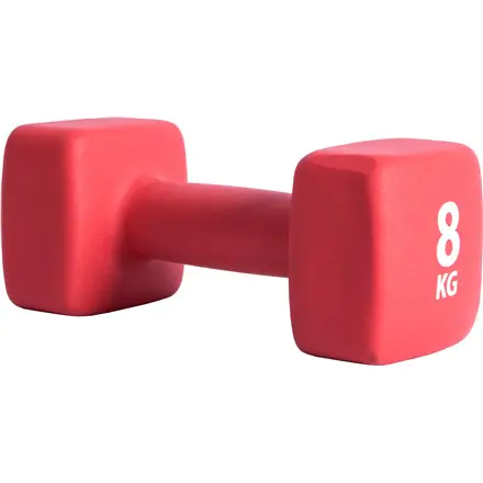 ⁨Pure2Improve P2I201450 Dumbbells, 1 pcs, 8 kg, Red, Neoprene⁩ at Wasserman.eu