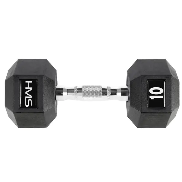 ⁨Dumbbelll 10 kg HMS HEX-PRO 10⁩ at Wasserman.eu