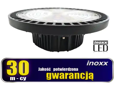 ⁨LAMPA PRZEMYSŁOWA LED IP65 100W HIGH BAY UFO 12 000LM 6000K ZIMNA⁩ w sklepie Wasserman.eu