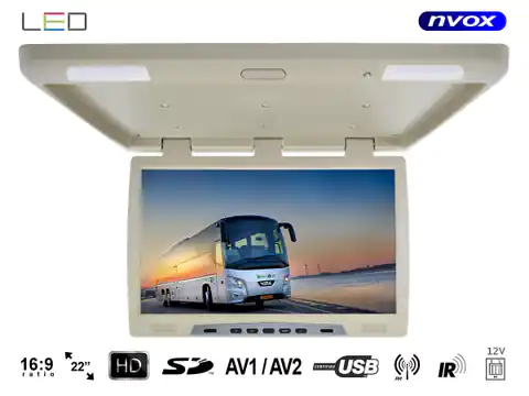 ⁨LCD Suspended Ceiling Monitor 22 Inches LED USB SD IR FM... (NVOX RF2289U BE)⁩ at Wasserman.eu