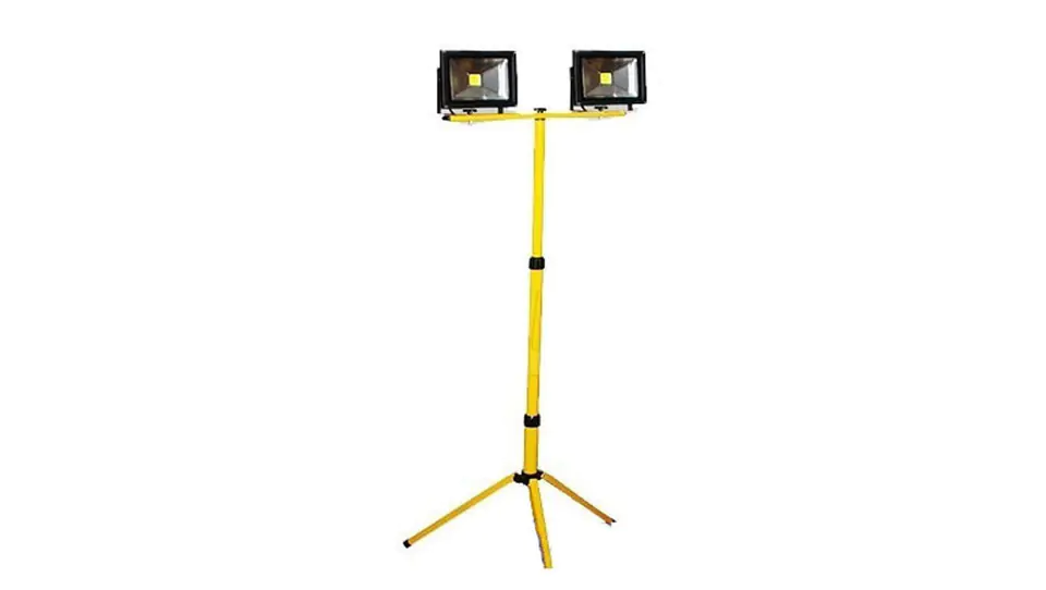 ⁨LED floodlight 2x20W 2x1300lm IP65 on tripod VO0256⁩ at Wasserman.eu