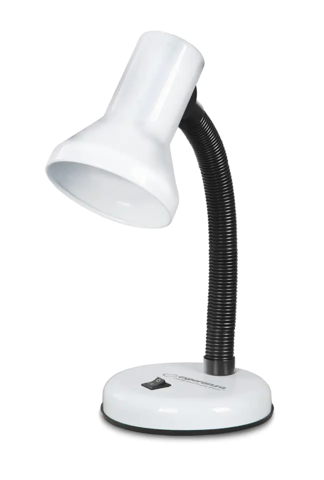 ⁨ELD108W Esperanza desk lamp e27 altair white⁩ at Wasserman.eu