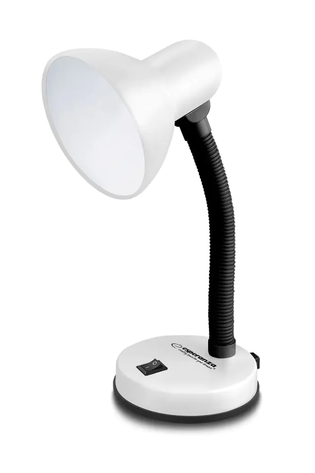 ⁨ELD109W Esperanza desk lamp e27 vega white⁩ at Wasserman.eu