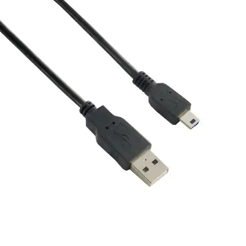 ⁨4World Kabel USB 2.0 1.8M AM-BM5P (Canon)|czarny⁩ w sklepie Wasserman.eu