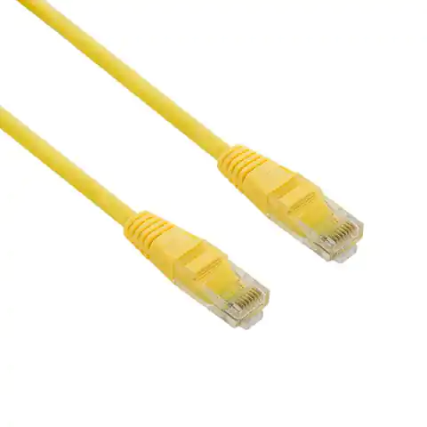 ⁨4World Kabel Sieciowy CAT 5e UTP 1m|żółty⁩ w sklepie Wasserman.eu