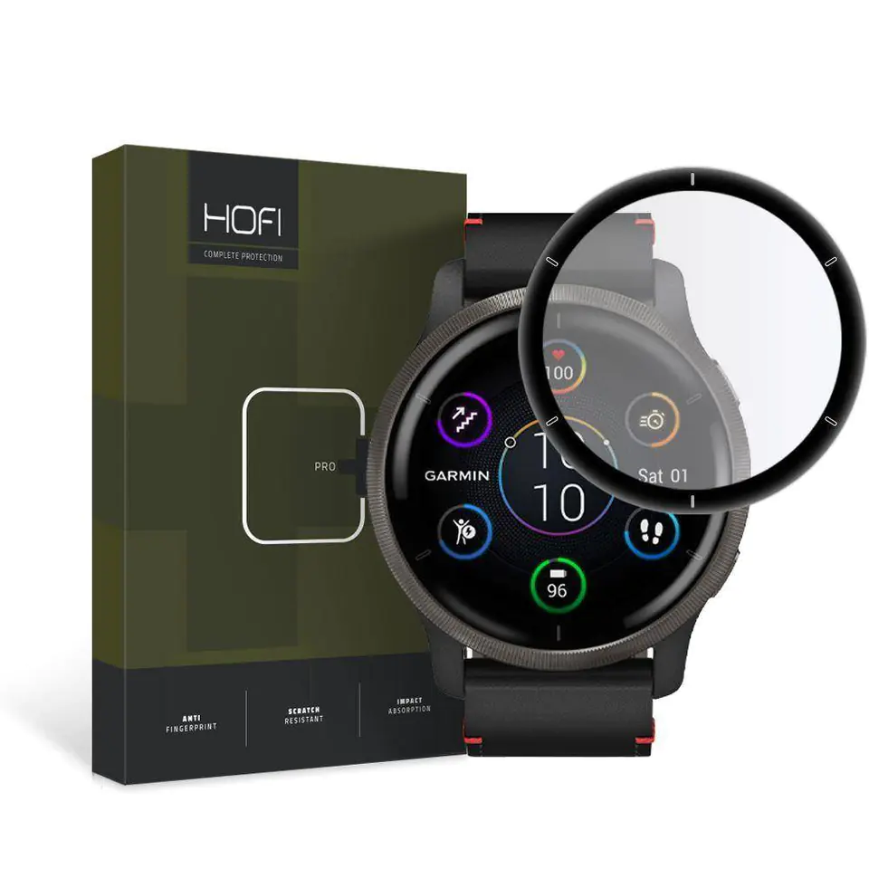 ⁨GARMIN VENU 2 HOFI Hybrid Pro+ Hybrid Glass black⁩ at Wasserman.eu