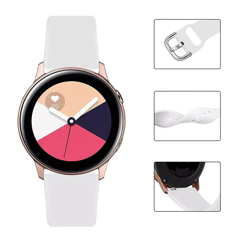 Silicone Strap TYS smartwatch wristband universal 22mm red at Wasserman.eu