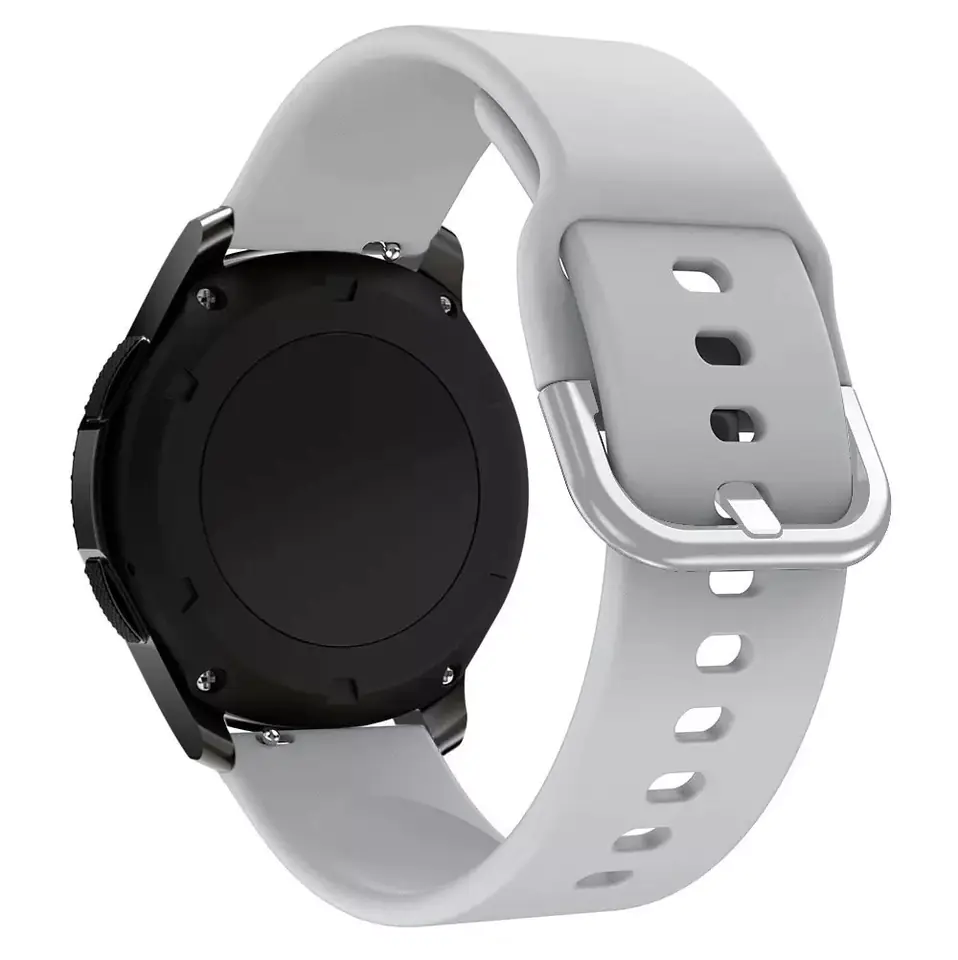 Silicone Strap TYS smartwatch wristband universal 20mm grey at Wasserman.eu