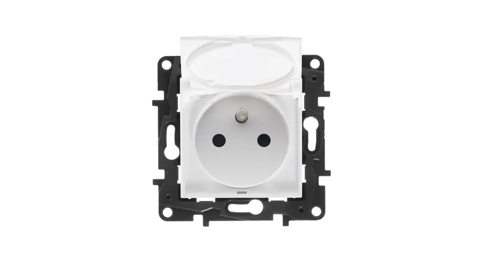 ⁨Niloe Step Power socket 2P+Z IP44, automatic terminals, diaphragm white 863136⁩ at Wasserman.eu