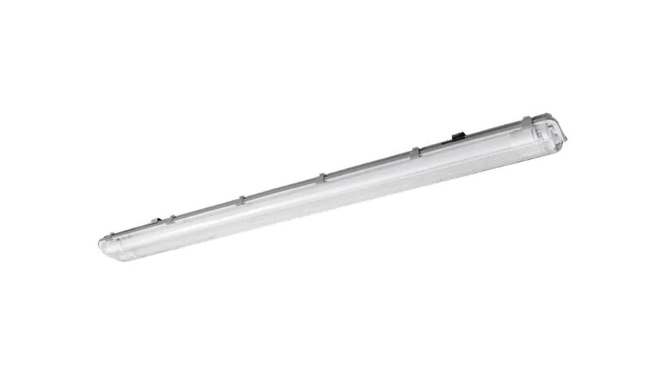 ⁨Hermetic luminaire G-TECH for LED tubes 2x36W T8 LED-J, G13, 1270mm, IP65, ABS/PS, grey GT-HER2X36-00⁩ at Wasserman.eu