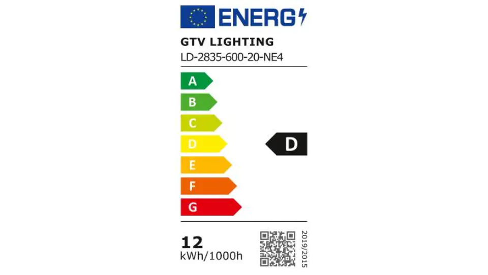 ⁨Flash Tape 2835, 600 LED neutral white, 60W, without gel 10mm, roll 5m, 12V (2 cables)⁩ at Wasserman.eu