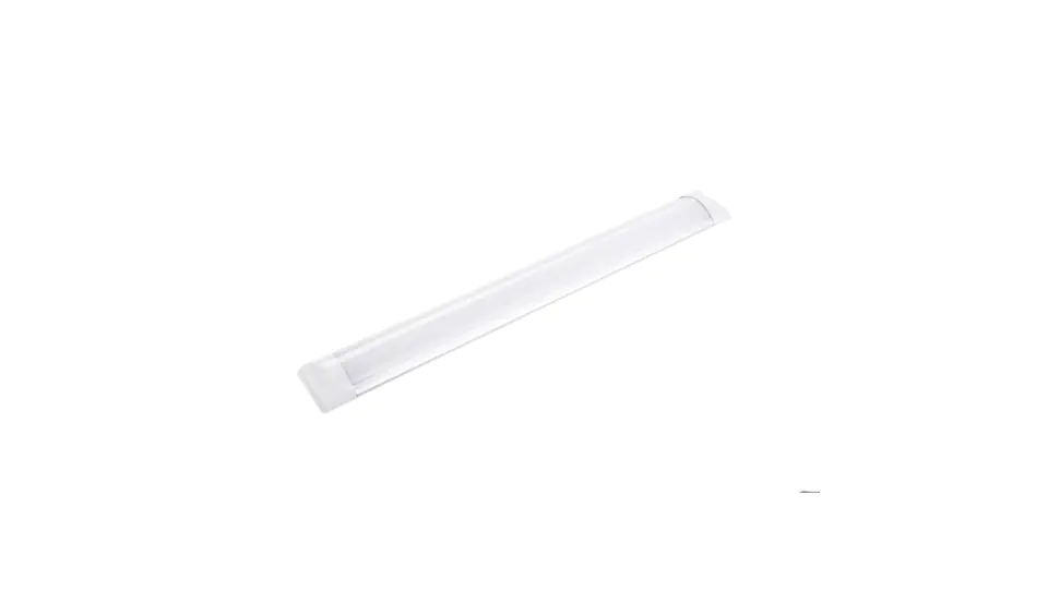 ⁨Oprawa ścienno sufitowa LED metalowa 18W 4000K 1100lm Biała IP20 Aluminium + PC 62x7,5x1,6cm VO1829⁩ w sklepie Wasserman.eu