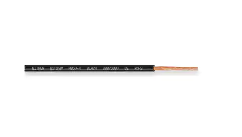 ⁨Installation cable BiTOne H05V-K 1x1 300/500V black IG2052.03 class Eca /100m/⁩ at Wasserman.eu