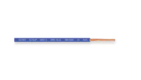 ⁨Installation cable BiTOne H05V-K 1x1 300/500V dark blue IG2052.44 class Eca /100m/⁩ at Wasserman.eu