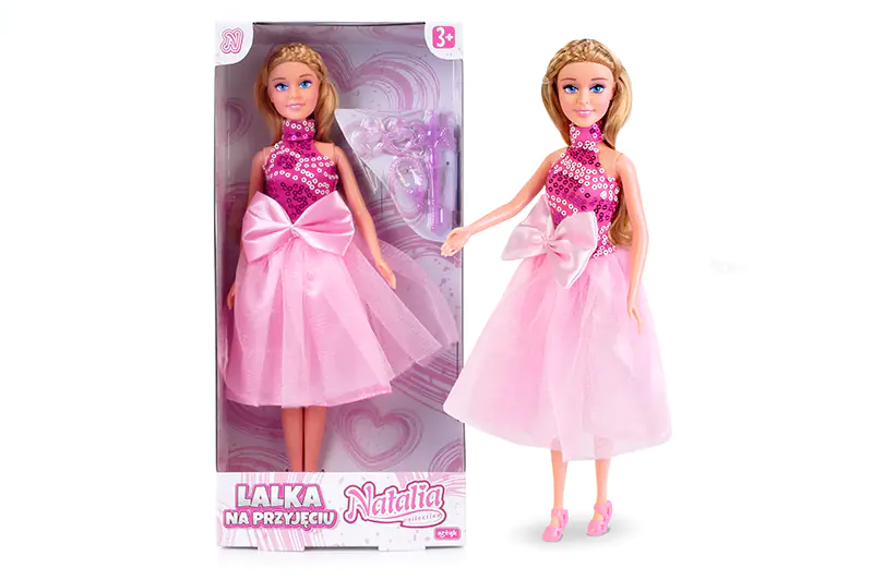 LALKA NATALIA W RÓŻOWEJ SUKIENCE 29 CM w sklepie Wasserman.eu