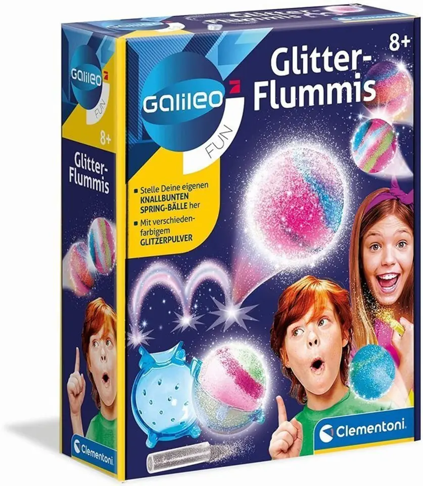 Crazy glitter balls at Wasserman.eu
