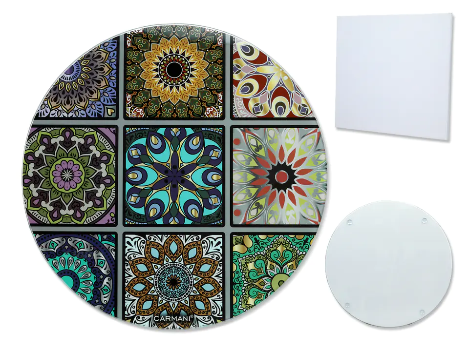 ⁨Glass board, round - Mosaic (CARMANI)⁩ at Wasserman.eu