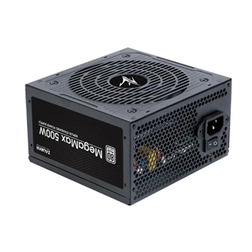 ⁨Zasilacz MegaMax 500W V2 80+ STD EU ZM500-TXII⁩ w sklepie Wasserman.eu