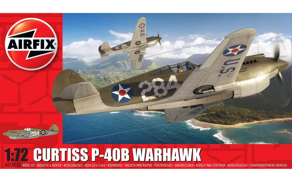 ⁨Model do sklejania Curtiss P-40B Warhawk⁩ w sklepie Wasserman.eu