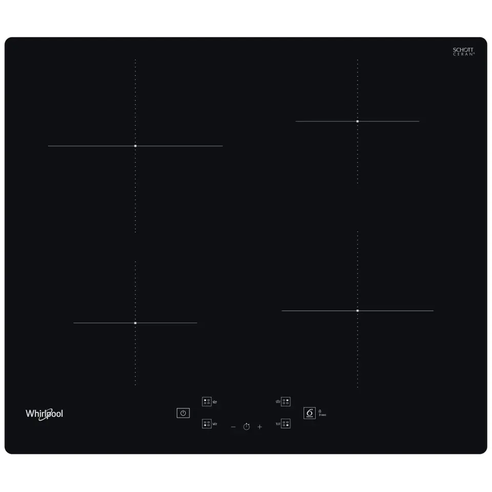 ⁨Whirlpool WS Q2160 NE Black Built-in 59 cm Zone induction hob 4 zone(s)⁩ at Wasserman.eu