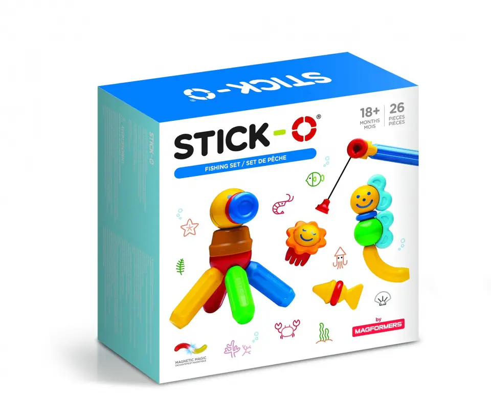 ⁨Klocki Stick- O Zestaw wędkarski 26 elementów⁩ w sklepie Wasserman.eu