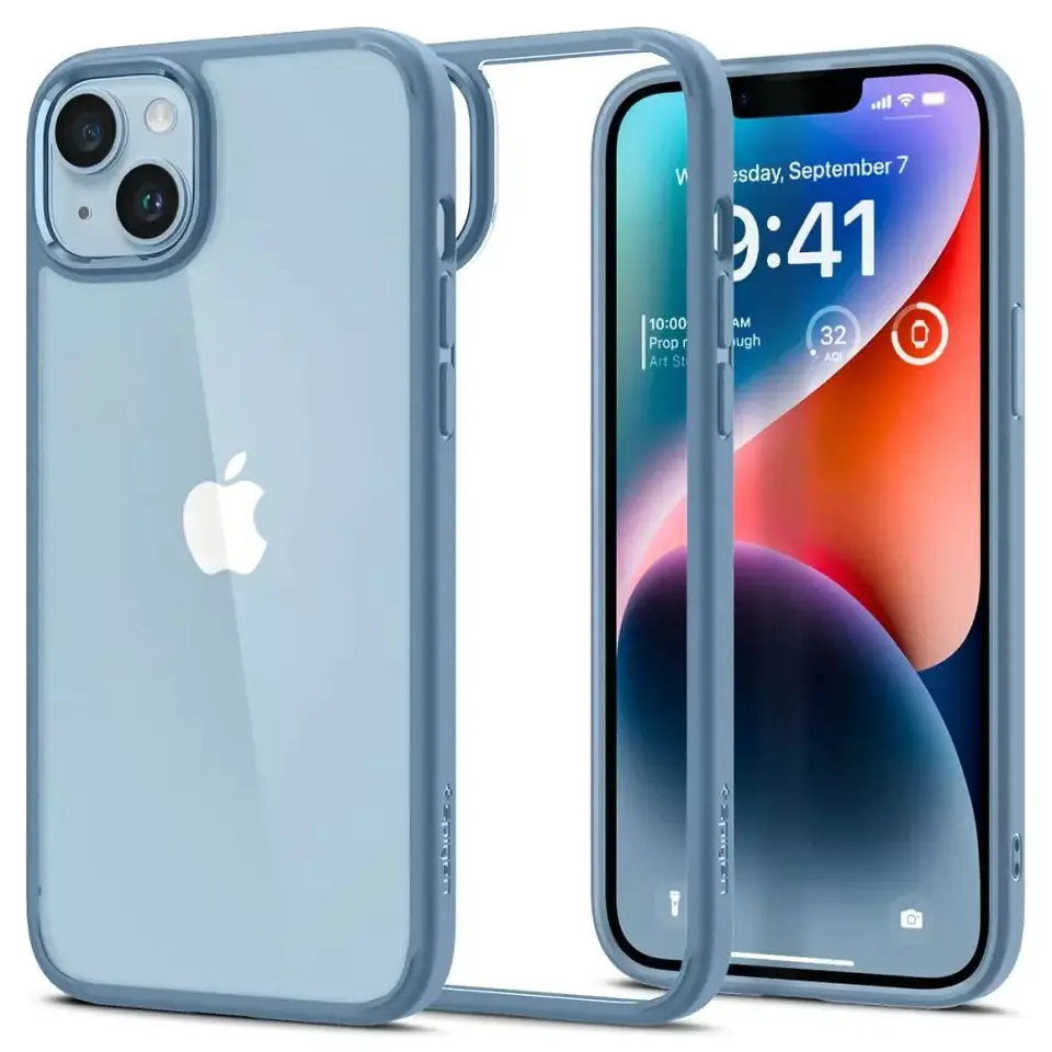 ⁨Etui ochronne Spigen Ultra Hybrid do Apple iPhone 14 Sierra Blue⁩ w sklepie Wasserman.eu