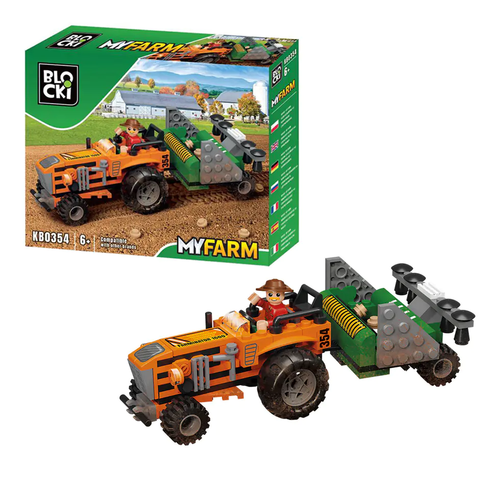 ⁨Klocki BLOCKI MyFarm Traktor z siewnikiem⁩ w sklepie Wasserman.eu