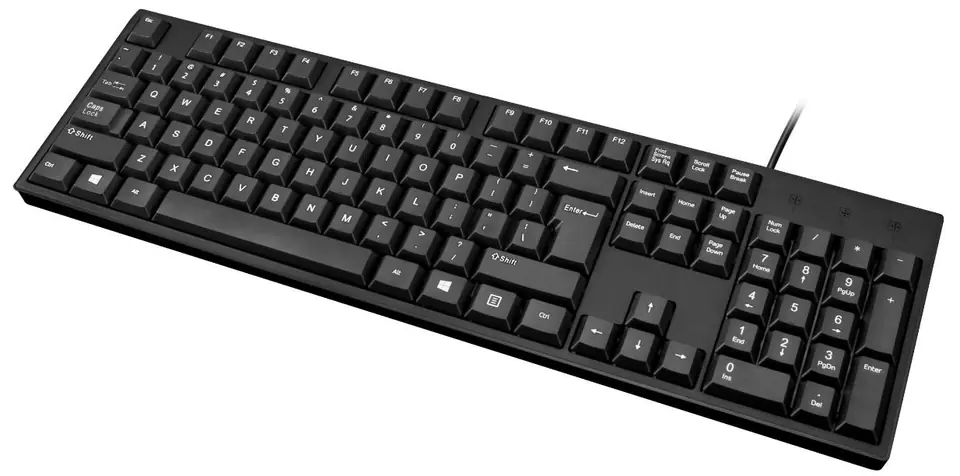 ACME KS06 Basic wired keyboard, USB, black at Wasserman.eu