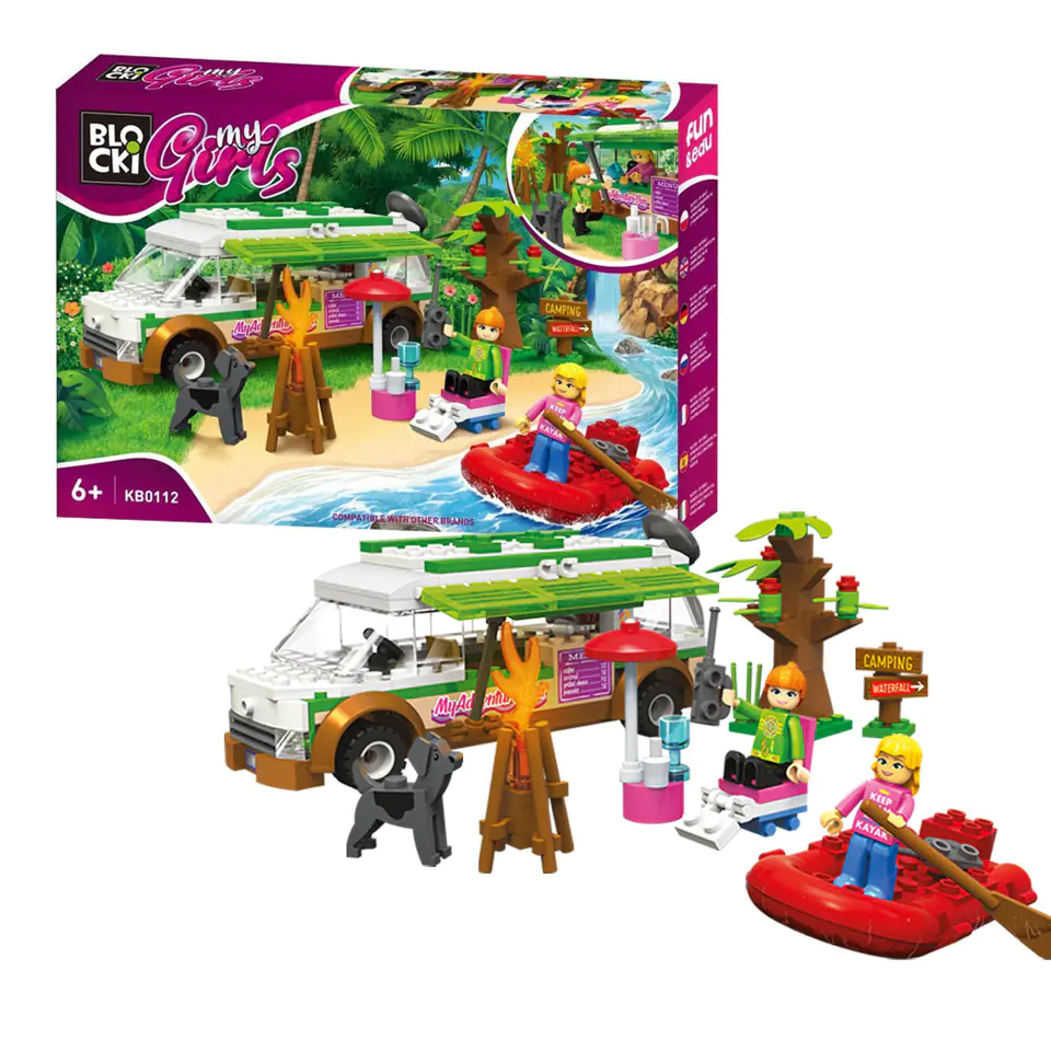 ⁨Klocki Blocki MyGirls Wakacyjny Camper 264 el.⁩ w sklepie Wasserman.eu