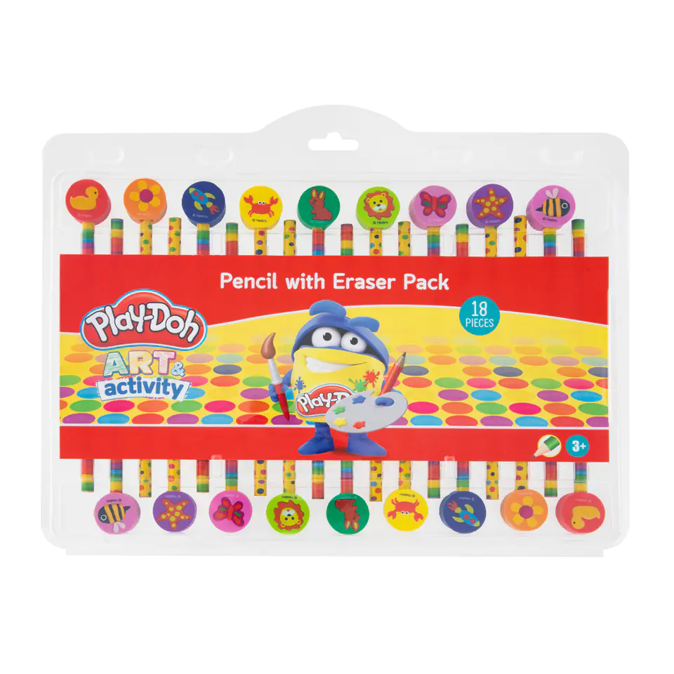 ⁨18 ołówków + gumki do mazania Play- Doh⁩ w sklepie Wasserman.eu
