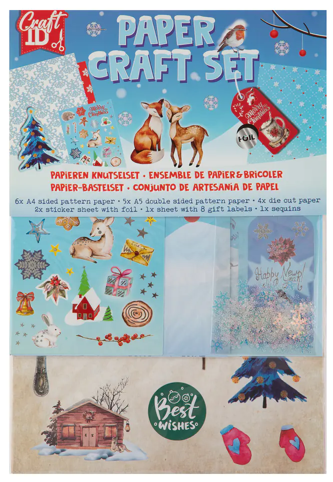 ⁨Papierowe zestaw kreatywny na Boże Narodzenie, A4,⁩ w sklepie Wasserman.eu