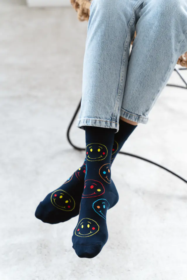 ⁨Socks Smile 078-169 navy (size 35/38)⁩ at Wasserman.eu