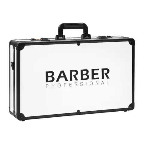 ⁨Barber's suitcase white and black⁩ at Wasserman.eu