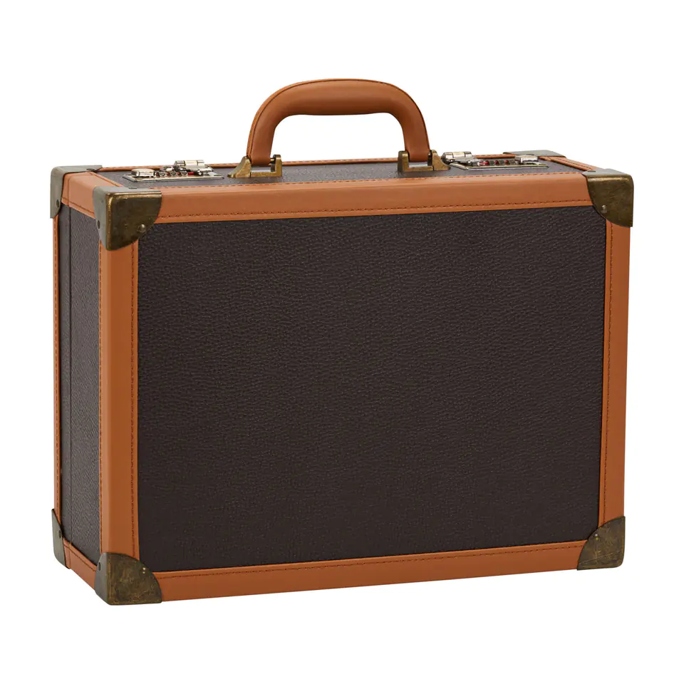 ⁨Barber's suitcase brown⁩ at Wasserman.eu