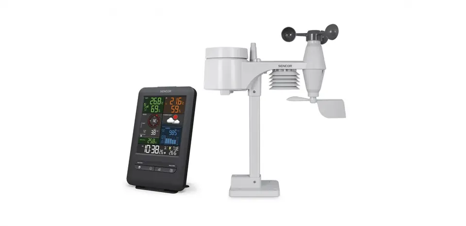 ⁨Weather Station SWS 9300 PRO display 5.4 inches, Sensor 5in1⁩ at Wasserman.eu