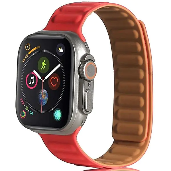 ⁨Beline pasek Apple Watch Magnetic 42/44/45/49mm czerwony /red⁩ w sklepie Wasserman.eu